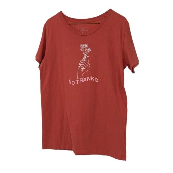 Desert Dreamer Terra Cotta Orange crewneck graphic  T Shirt Sassy No Thanks Med - Picture 1 of 13